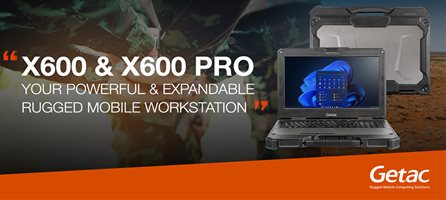 Objevte nové notebooky Getac X600 a X600 Pro