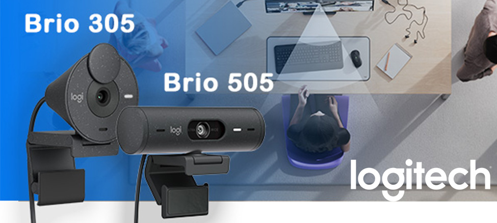 Webové kamery Logitech Brio 305 & 505