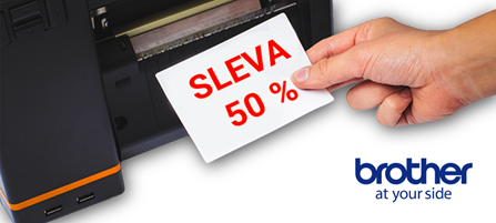 Průmyslové tiskárny Brother s 50% slevou