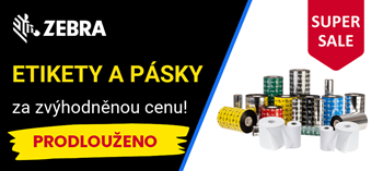 Zebra: Etikety a pásky za zvýhodněnou cenu