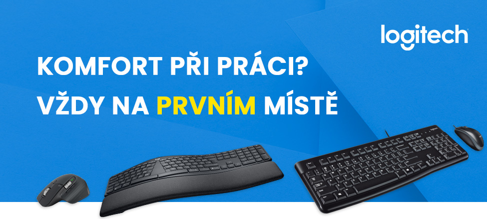 Komfort při práci s produkty Logitech