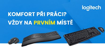 Komfort při práci s produkty Logitech